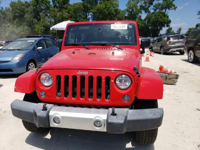 1C4AJWBG6FL728735 - 2015 JEEP WRANGLER SAHARA RED photo 5