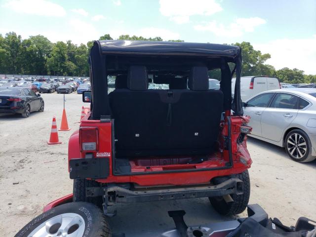 1C4AJWBG6FL728735 - 2015 JEEP WRANGLER SAHARA RED photo 6