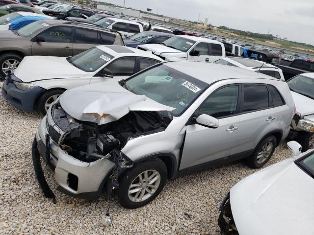 5XYKT3A65FG638459 - 2015 KIA SORENTO LX SILVER photo 1