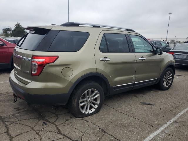 1FM5K8D80DGA67284 - 2013 FORD EXPLORER XLT GREEN photo 3