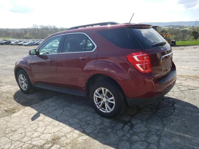 2GNALCEK4H1538442 - 2017 CHEVROLET EQUINOX LT RED photo 2