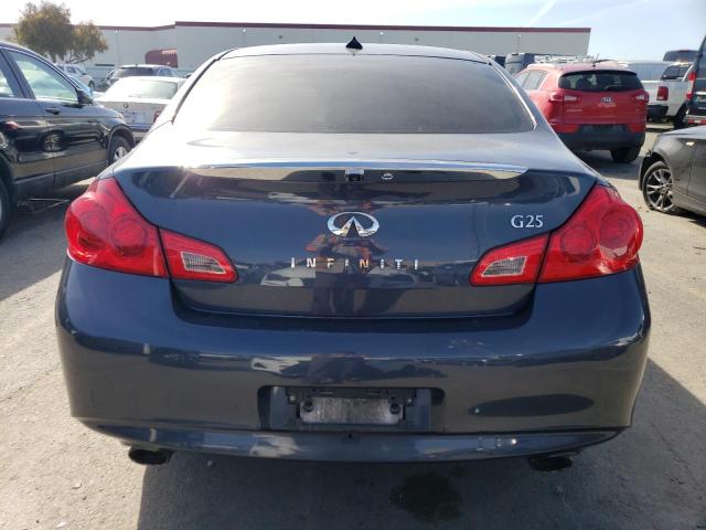 JN1DV6AP8BM601852 - 2011 INFINITI G25 BASE BLUE photo 6