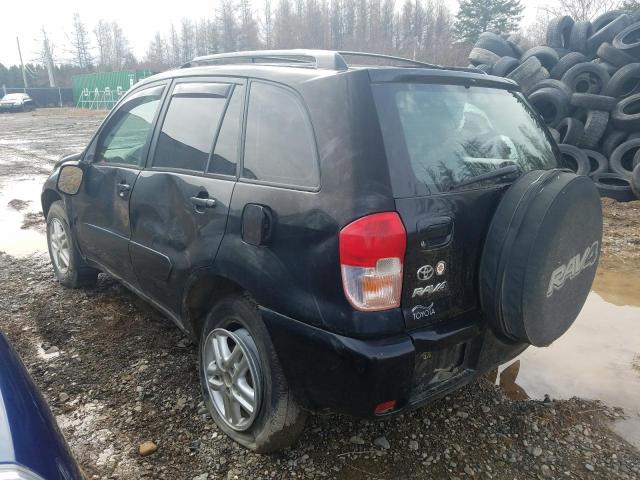 JTEHH20VX30235248 - 2003 TOYOTA RAV4 BLACK photo 2