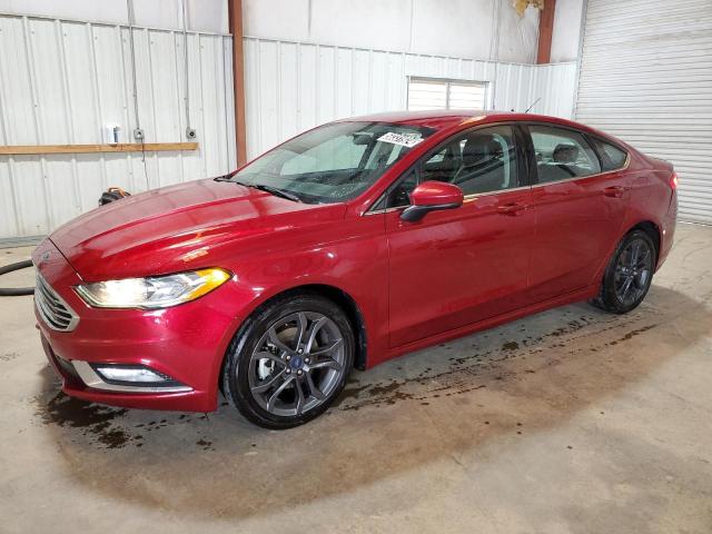 3FA6P0HD8JR252390 - 2018 FORD FUSION SE BURGUNDY photo 1