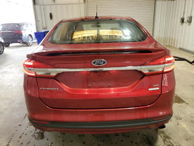 3FA6P0HD8JR252390 - 2018 FORD FUSION SE BURGUNDY photo 6