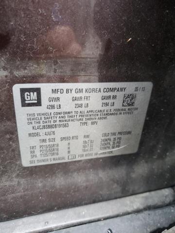 KL4CJBSB8DB191563 - 2013 BUICK ENCORE CONVENIENCE 棕色 照片 13