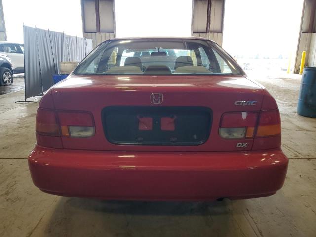 1HGEJ6222VL053522 - 1997 HONDA CIVIC DX RED photo 6