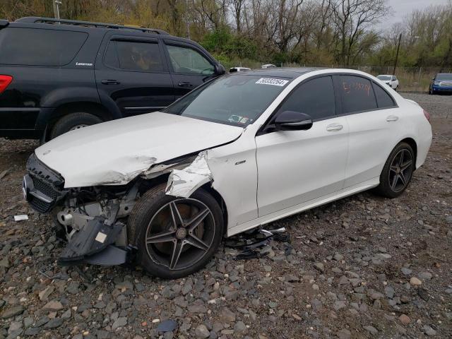 55SWF6EB2GU113545 - 2016 MERCEDES-BENZ C 450 4MATIC AMG WHITE photo 1