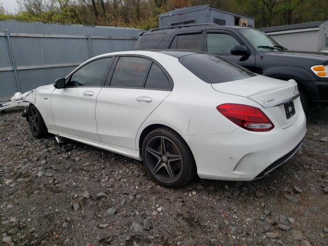 55SWF6EB2GU113545 - 2016 MERCEDES-BENZ C 450 4MATIC AMG WHITE photo 2