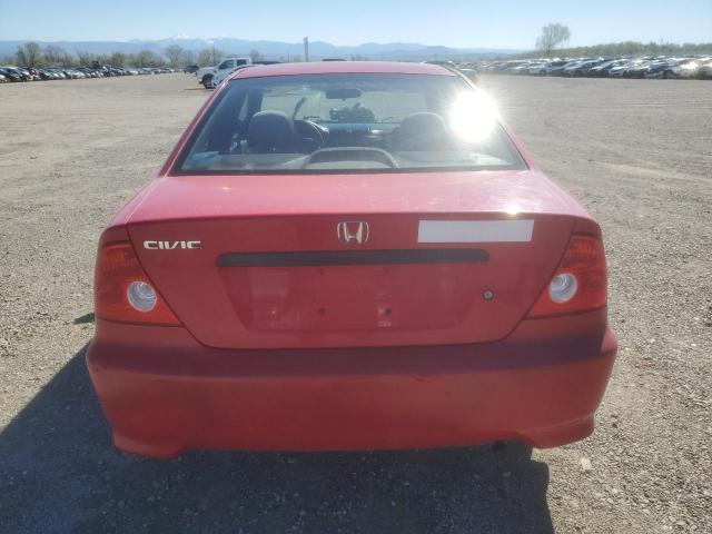 1HGEM22155L061234 - 2005 HONDA CIVIC DX VP RED photo 6