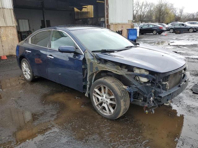 1N4AA5AP8EC493724 - 2014 NISSAN MAXIMA S BLUE photo 4