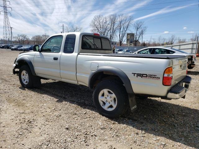 5TEWN72N54Z314066 - 2004 TOYOTA TACOMA XTRACAB SILVER photo 2