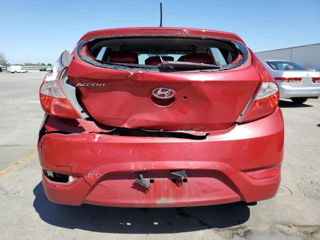 KMHCT5AE7HU345456 - 2017 HYUNDAI ACCENT SE RED photo 6