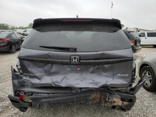 5FNYF8H59MB023977 - 2021 HONDA PASSPORT EXL GRAY photo 6