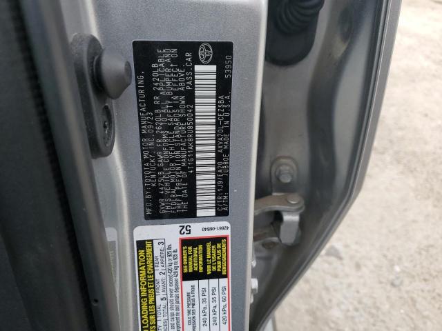 4T1G11AK8RU850042 - 2024 TOYOTA CAMRY SE NIGHT SHADE SILVER photo 12