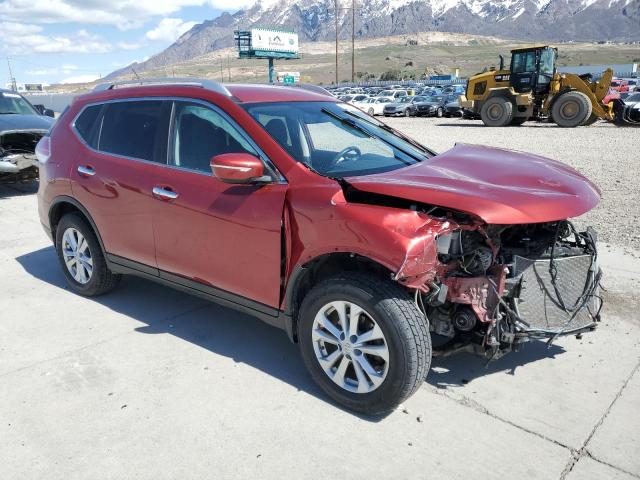 KNMAT2MV3FP560706 - 2015 NISSAN ROGUE S RED photo 4