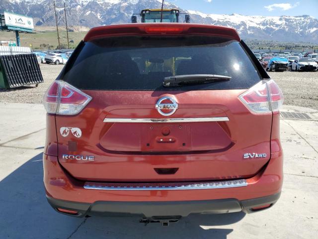 KNMAT2MV3FP560706 - 2015 NISSAN ROGUE S RED photo 6