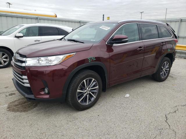 5TDJZRFH5JS847607 - 2018 TOYOTA HIGHLANDER SE BURGUNDY photo 1