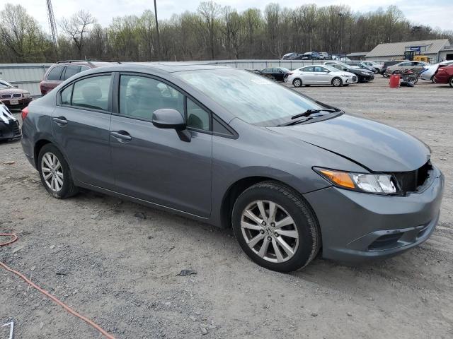 2HGFB2F8XCH316147 - 2012 HONDA CIVIC EX GRAY photo 4