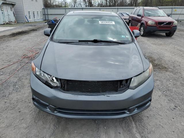 2HGFB2F8XCH316147 - 2012 HONDA CIVIC EX GRAY photo 5