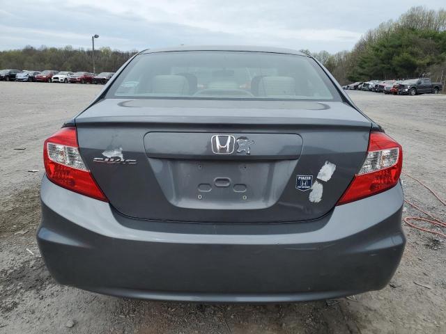 2HGFB2F8XCH316147 - 2012 HONDA CIVIC EX GRAY photo 6