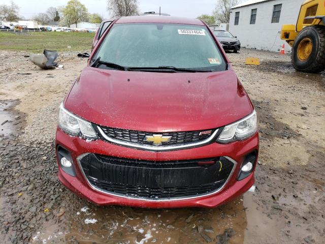 1G1JD6SH2H4160456 - 2017 CHEVROLET SONIC LT BURGUNDY photo 5