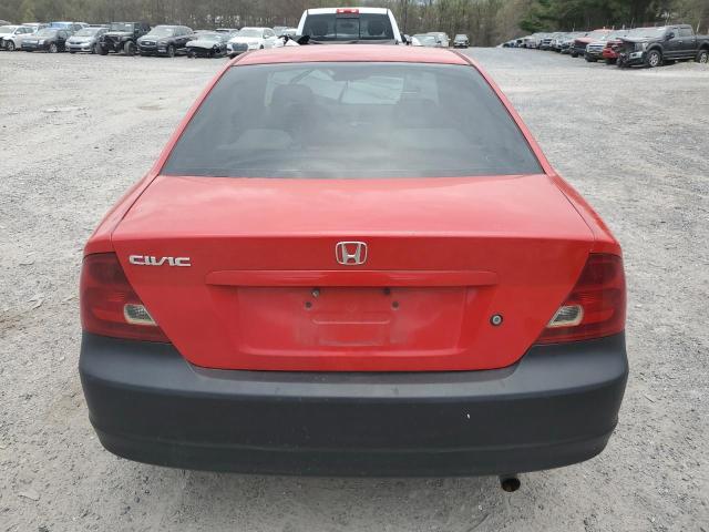 1HGEM229X2L097860 - 2002 HONDA CIVIC EX RED photo 6