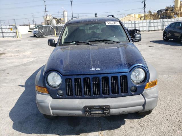 1J4GK48K05W500809 - 2005 JEEP LIBERTY UT SPORT BLUE photo 5