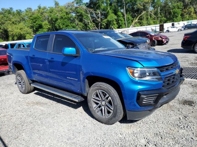 1GCGSBEN2M1226050 - 2021 CHEVROLET COLORADO BLUE photo 4