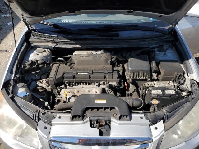 KMHDU4AD4AU998450 - 2010 HYUNDAI ELANTRA BLUE SILVER photo 11