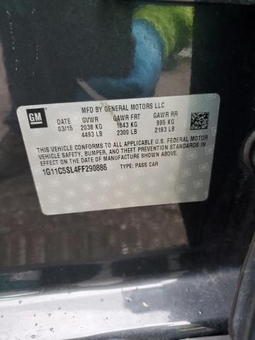 1G11C5SL4FF290886 - 2015 CHEVROLET MALIBU 1LT 灰色 照片 13