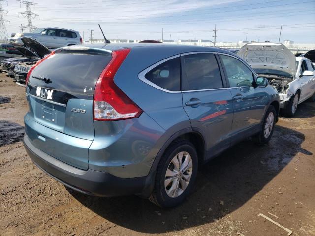 5J6RM4H55EL068880 - 2014 HONDA CR-V EX BLUE photo 3