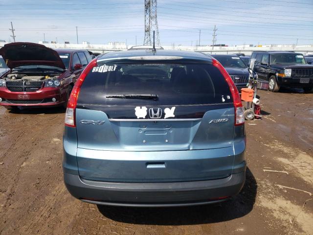 5J6RM4H55EL068880 - 2014 HONDA CR-V EX BLUE photo 6