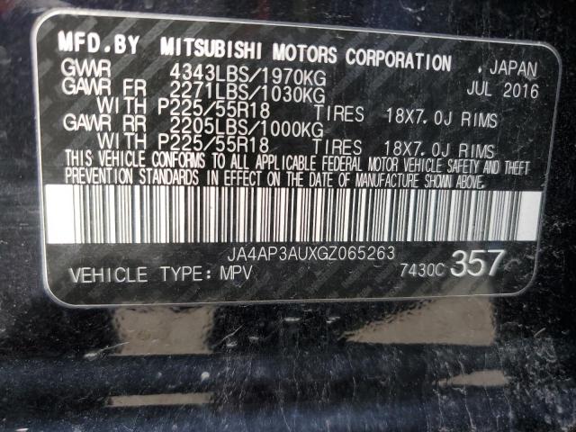 JA4AP3AUXGZ065263 - 2016 MITSUBISHI OUTLANDER ES BLACK photo 13