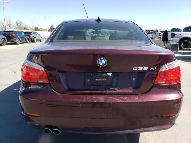 WBANV93528C130713 - 2008 BMW 535 XI MAROON photo 6