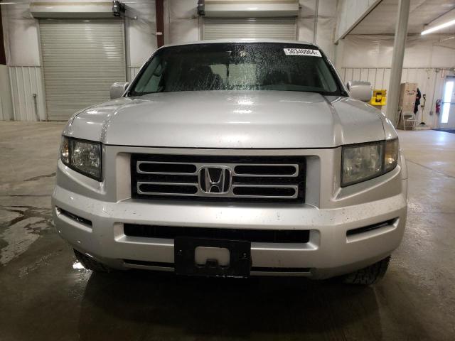 2HJYK16507H537104 - 2007 HONDA RIDGELINE RTL SILVER photo 5