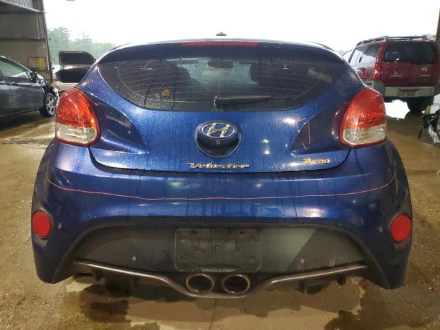 KMHTC6AE0GU263038 - 2016 HYUNDAI VELOSTER TURBO BLUE photo 6