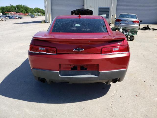 2G1FB1E31E9302559 - 2014 CHEVROLET CAMARO LT RED photo 6