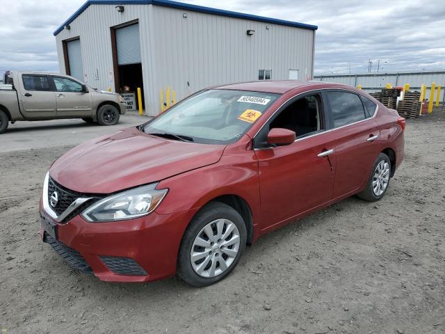 3N1AB7AP9GL649699 - 2016 NISSAN SENTRA S RED photo 1