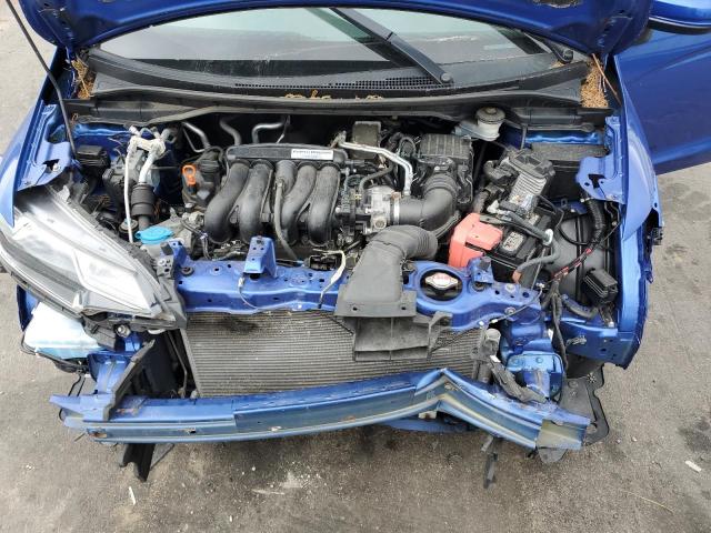 3HGGK5H46KM711183 - 2019 HONDA FIT LX BLUE photo 11