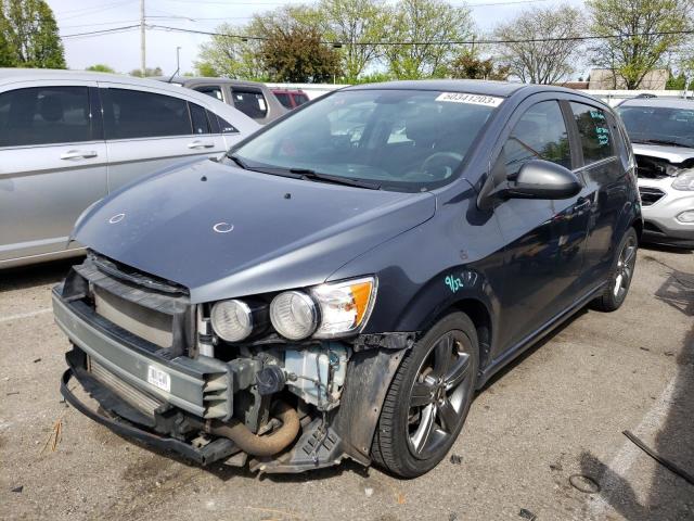 1G1JG6SB0D4142616 - 2013 CHEVROLET SONIC RS GRAY photo 1