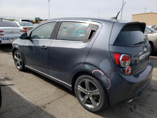 1G1JG6SB0D4142616 - 2013 CHEVROLET SONIC RS GRAY photo 2