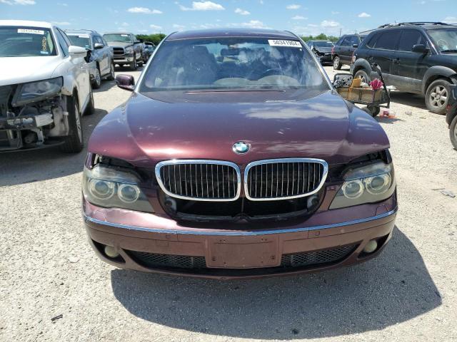 WBAHN835X6DT59140 - 2006 BMW 750 LI MAROON photo 5