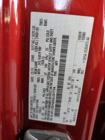 5LMTJ3DH2GUJ21734 - 2016 LINCOLN MKC RESERVE Qırmızı foto 12