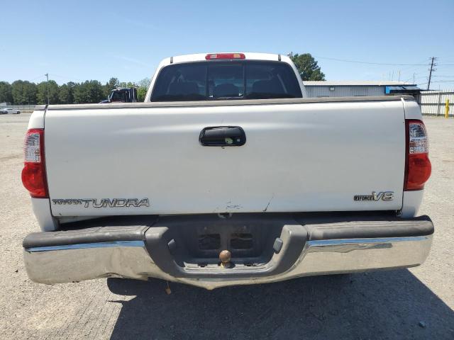 5TBRT34175S464287 - 2005 TOYOTA TUNDRA ACCESS CAB SR5 WHITE photo 6