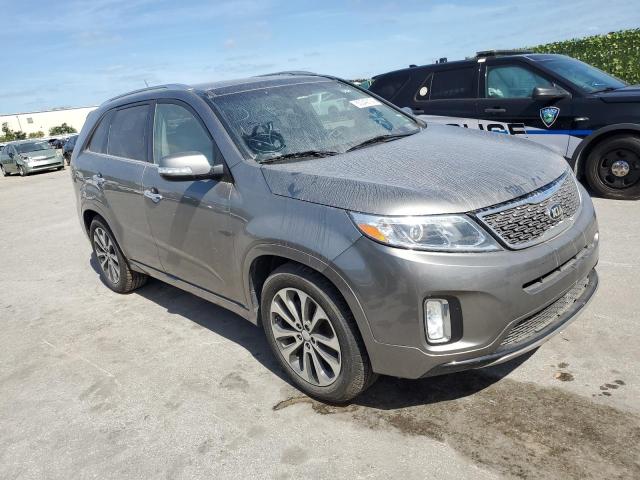 5XYKW4A78EG516683 - 2014 KIA SORENTO SX GRAY photo 4