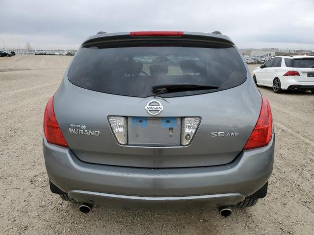 JN8AZ08W05W426914 - 2005 NISSAN MURANO SL GRAY photo 6