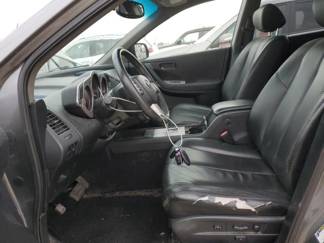 JN8AZ08W05W426914 - 2005 NISSAN MURANO SL GRAY photo 7