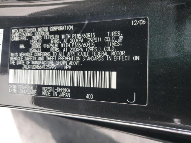 JTLKT324664125995 - 2006 TOYOTA SCION XB CHARCOAL photo 12