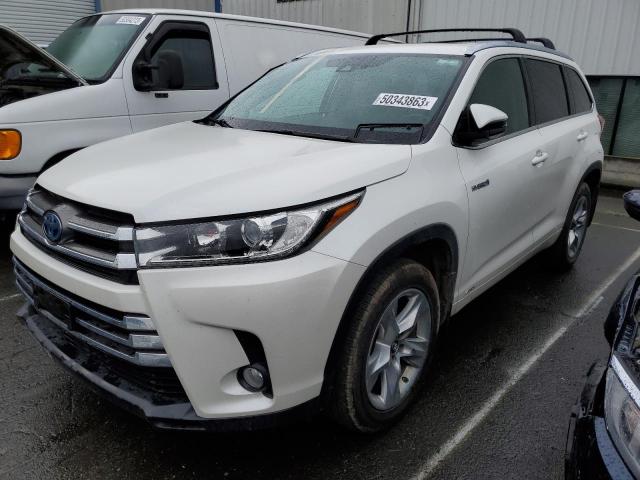 5TDDGRFH6HS026724 - 2017 TOYOTA HIGHLANDER HYBRID LIMITED WHITE photo 1